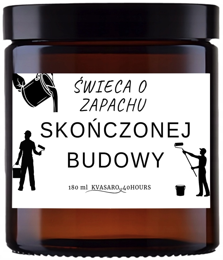 Świeca KVASARO o zapachu skończonej budowy