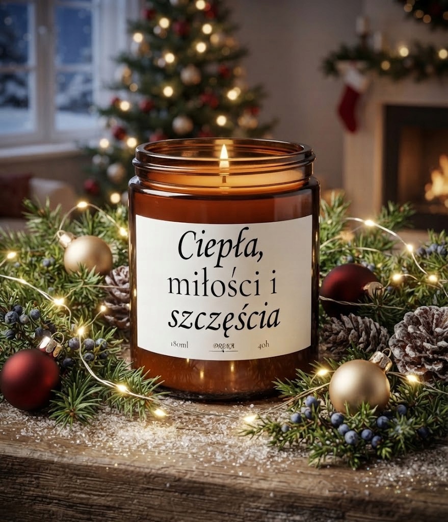 Świeca — Ciepła, miłości i szczęścia