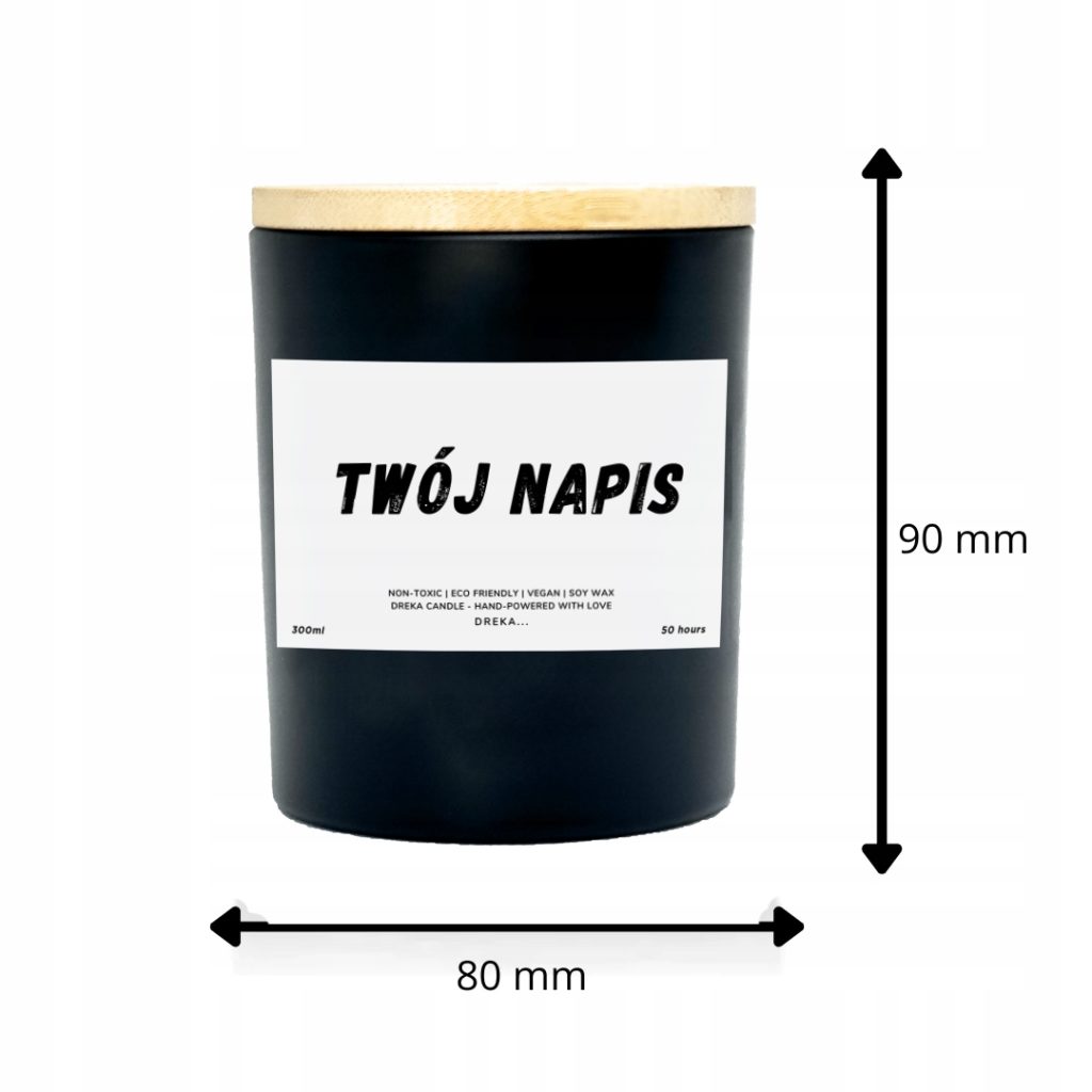 Świeca — Twój napis